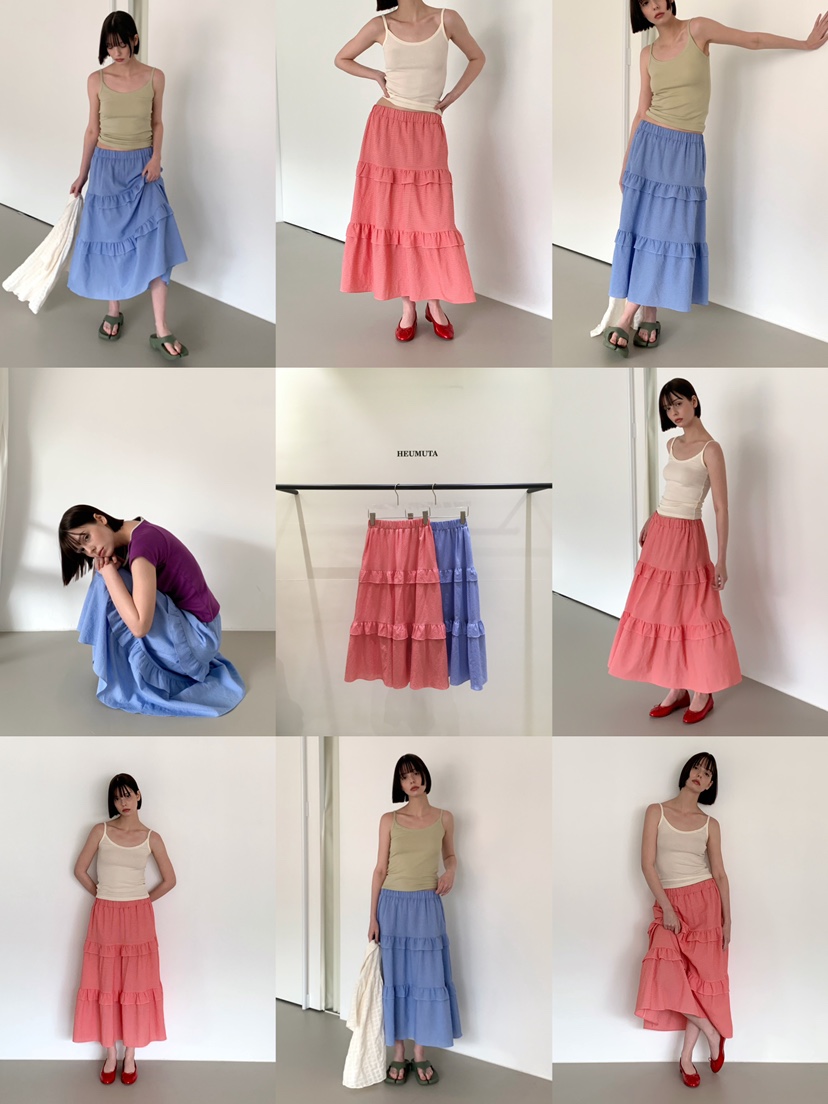 HEUMUTA韓國代購女士新款職業休閑26春夏推薦人氣時尚長裙HEUMUTA長裙