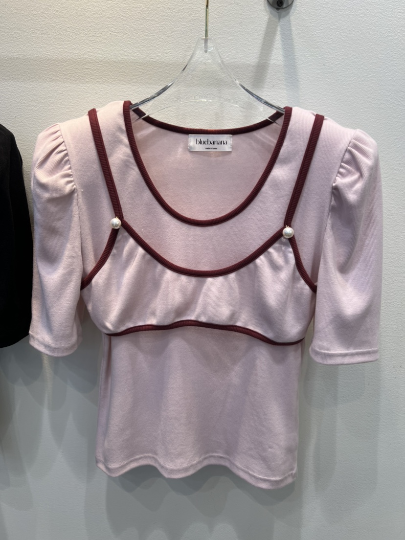 BLUE BANANA韓國代購女裝新款職業時尚T恤不含項鏈假兩件BLUE BANANAT恤