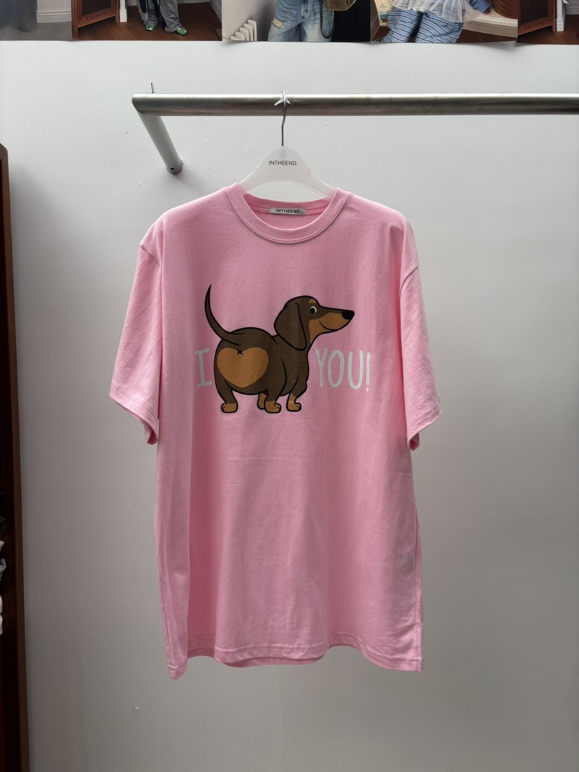 INTHEEND韓國代購女士新品人氣26春夏熱賣休閑推薦時尚T恤INTHEENDT恤圖色1