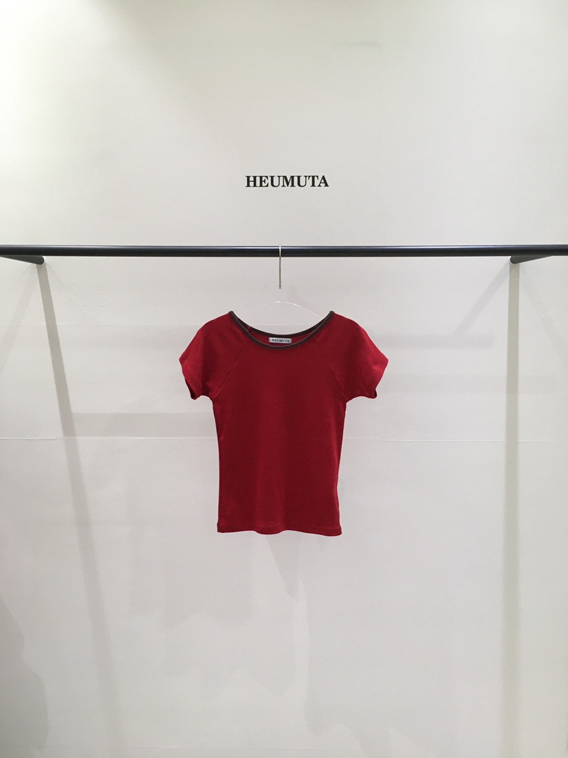 HEUMUTA韓國直郵實拍女裝新款休閑人氣熱賣職業推薦時尚T恤HEUMUTAT恤圖色2
