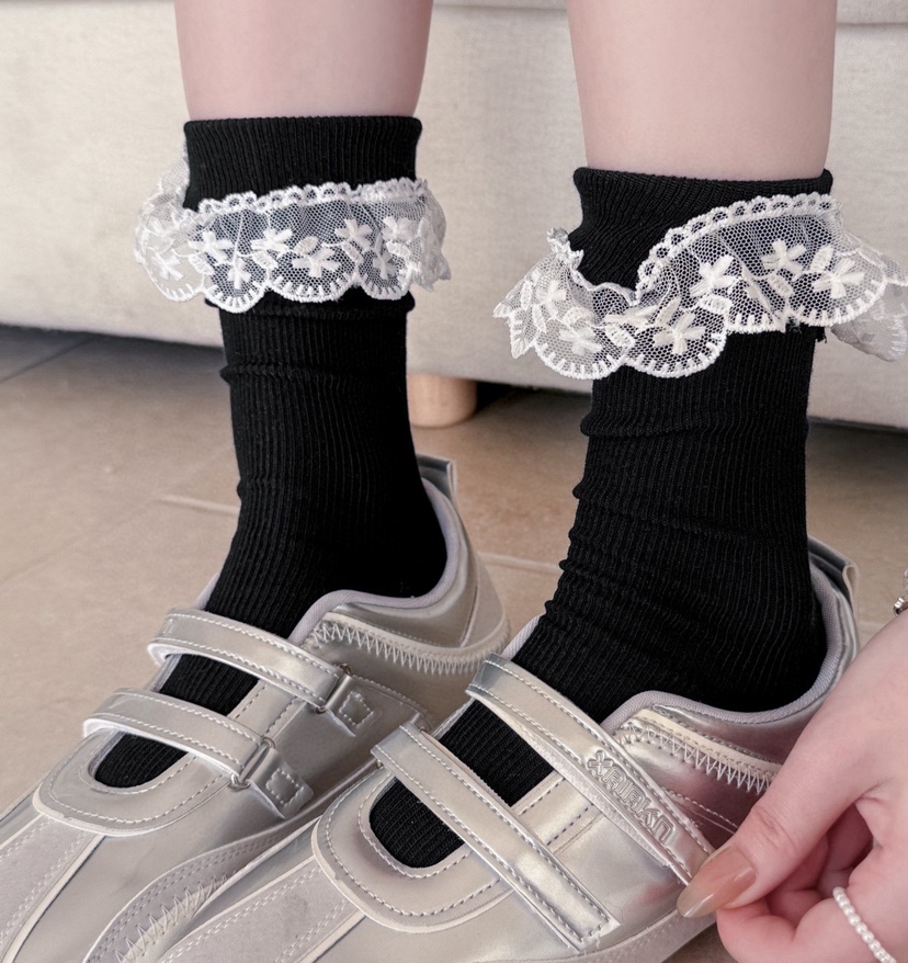 CACTUS-Q韓國直郵實拍女裝新款職業26春夏推薦熱賣襪子蕾絲CACTUS十雙起/可混搭襪子