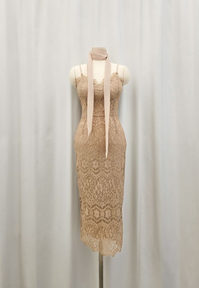 HIGH HEELS韓國東大門直郵女裝新品推薦連衣裙含腰帶圍巾HIGH HEELS連衣裙