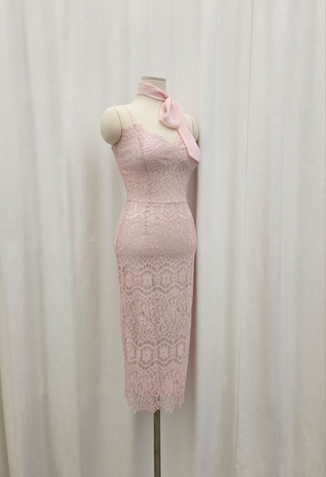 HIGH HEELS韓國東大門直郵女裝新品推薦連衣裙含腰帶圍巾HIGH HEELS連衣裙