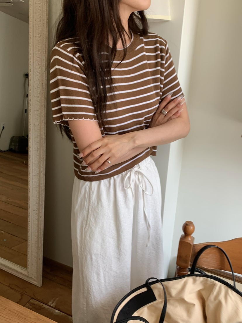 BLEECKER韓國直郵實拍女裝新款人氣推薦26春夏休閑針織衫BLEECKER針織衫