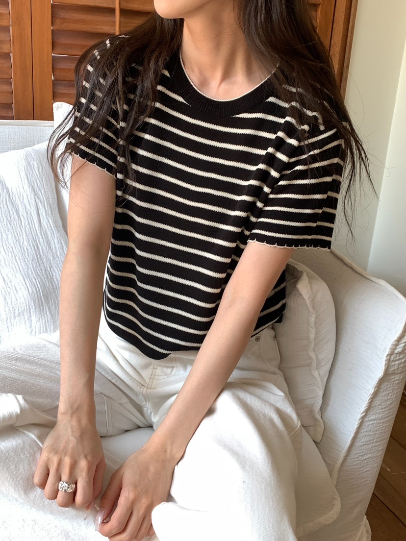 BLEECKER韓國直郵實拍女裝新款人氣推薦26春夏休閑針織衫BLEECKER針織衫