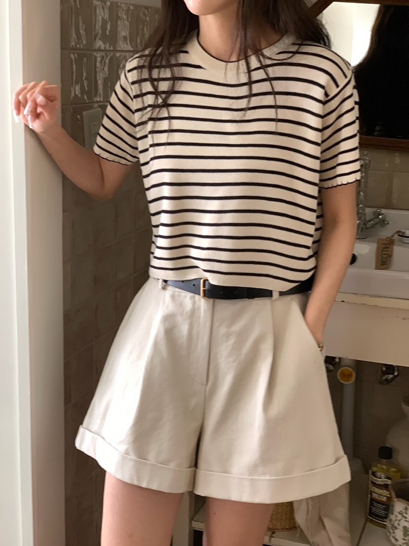 BLEECKER韓國直郵實拍女裝新款人氣推薦26春夏休閑針織衫BLEECKER針織衫