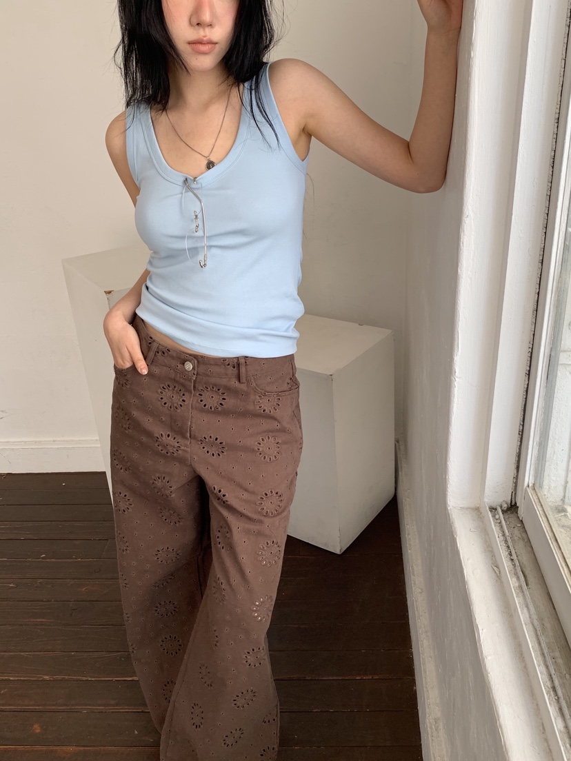 SUNDER MARKET韓國代購女裝新品職業26春夏人氣吊帶背心SUNDER MARKET吊帶/背心圖色2