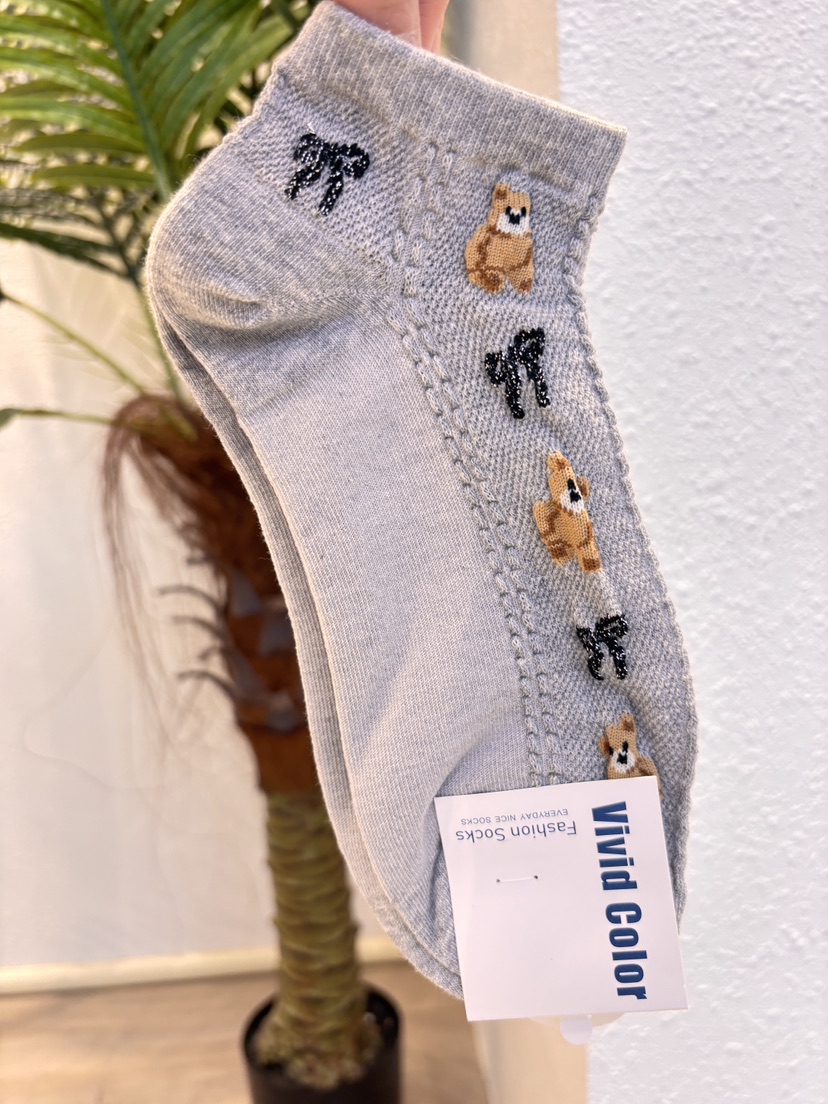 CACTUS-Q韓國代購女裝新款人氣職業休閑推薦26春夏時尚襪子CACTUS十雙起/可混搭襪子圖色4