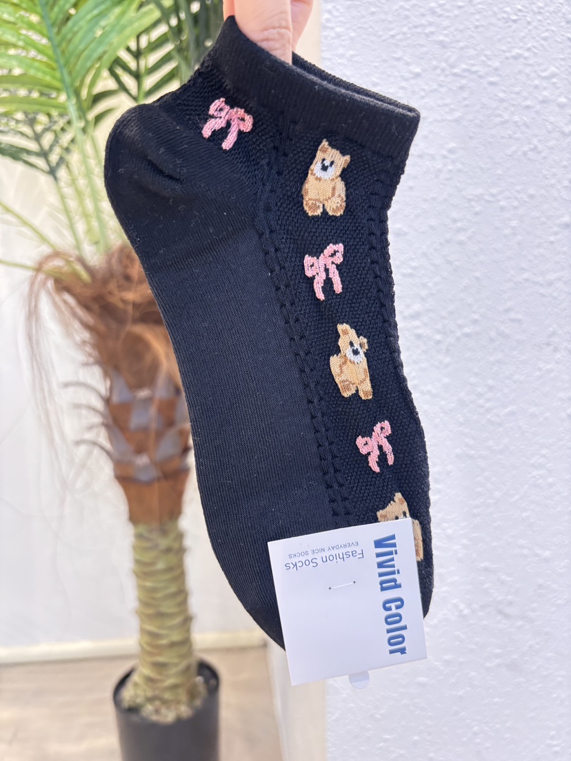 CACTUS-Q韓國代購女裝新款人氣職業休閑推薦26春夏時尚襪子CACTUS十雙起/可混搭襪子圖色5