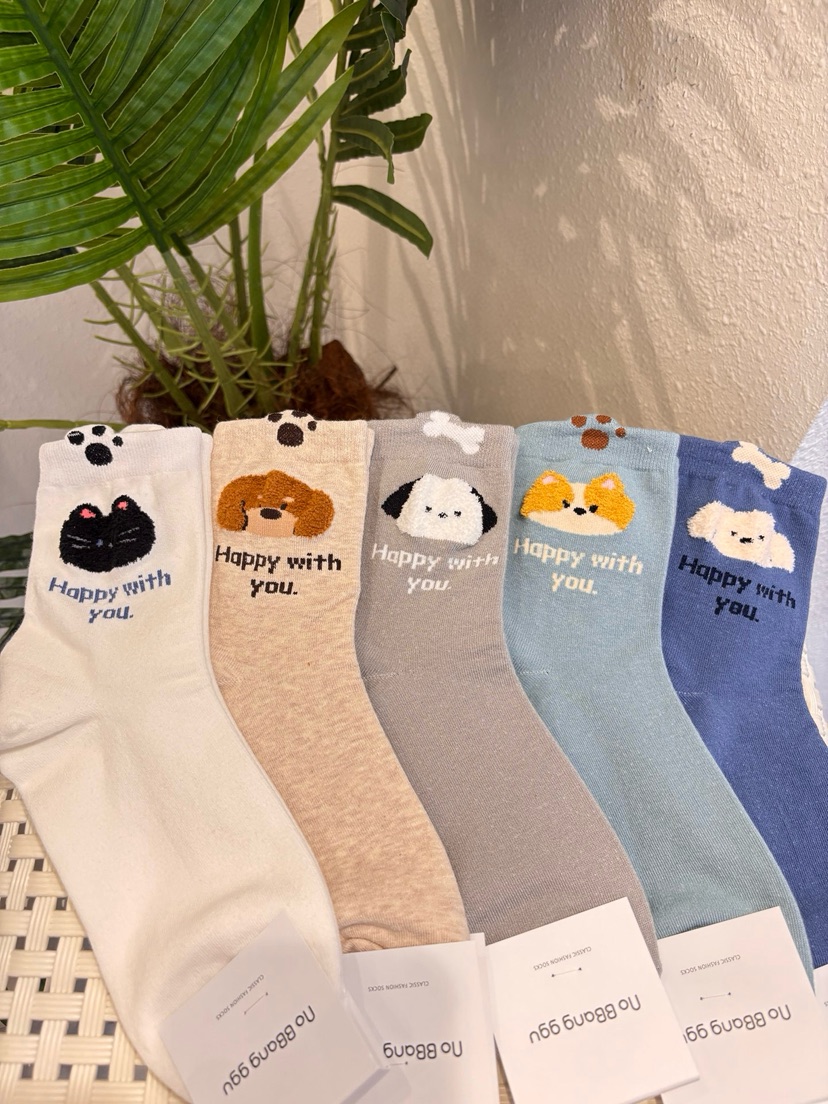 CACTUS-Q韓國代購女士新款26春夏推薦職業人氣休閑熱賣襪子CACTUS十雙起/可混搭襪子