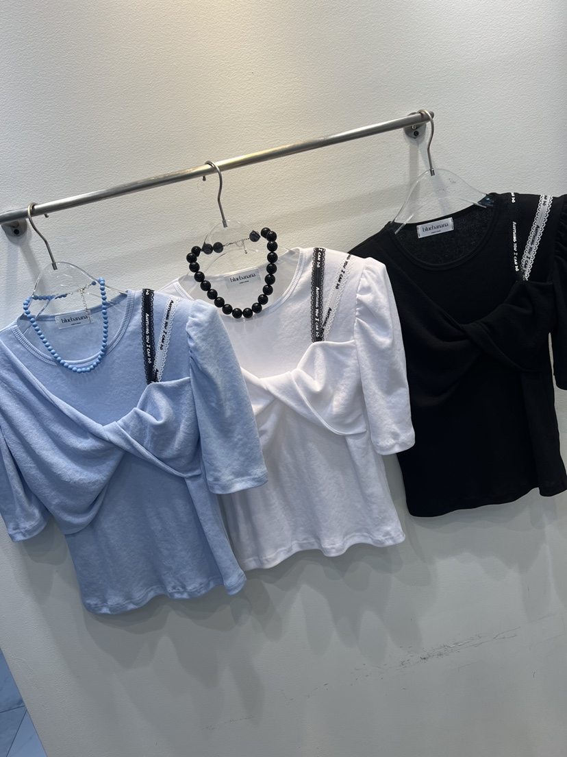 BLUE BANANA韓國東大門代購女裝新款休閑T恤不含項鏈假兩件BLUE BANANAT恤