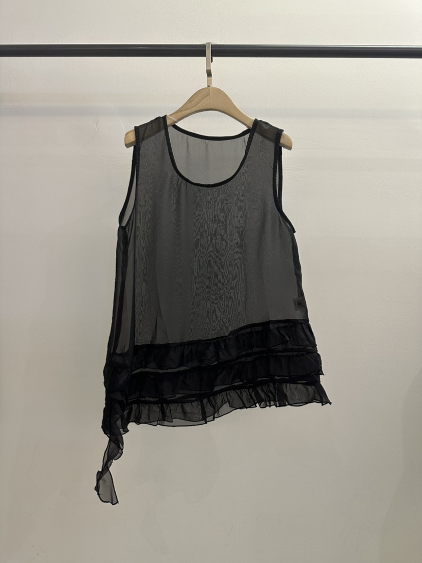 JENNY 1976韓國東大門直郵女士新款熱賣吊帶背心荷葉邊歐根紗JENNY 1976吊帶/背心圖色3