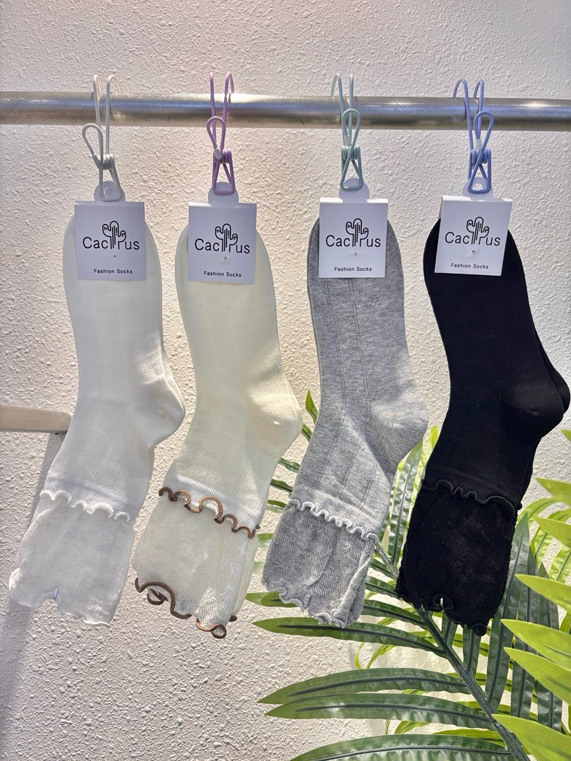 CACTUS-Q韓國直郵女裝新款推薦職業人氣26春夏襪子蝴蝶結CACTUS十雙起/可混搭襪子