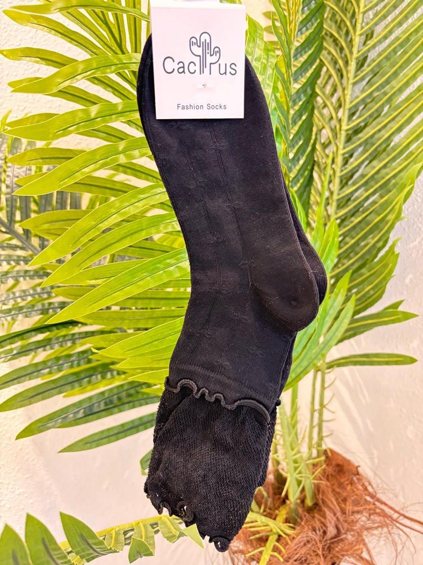 CACTUS-Q韓國直郵女裝新款推薦職業人氣26春夏襪子蝴蝶結CACTUS十雙起/可混搭襪子圖色4