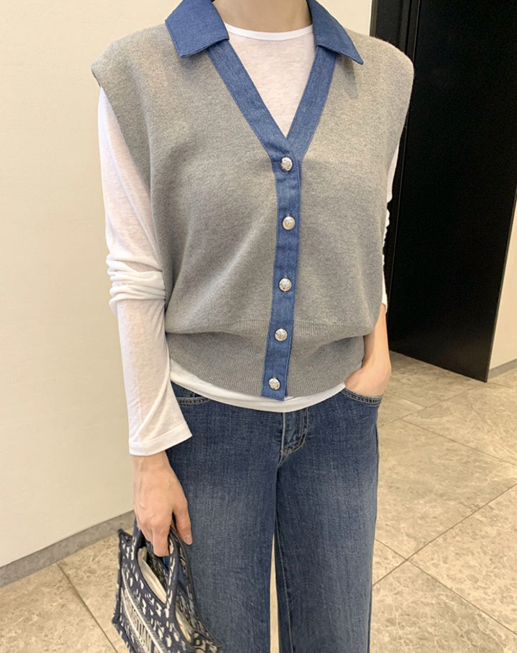 I BLLE韓國東大門直郵女士新款人氣推薦職業休閑熱賣馬甲I BLLE馬甲