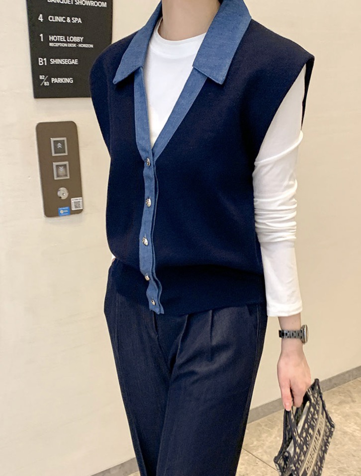 I BLLE韓國東大門直郵女士新款人氣推薦職業休閑熱賣馬甲I BLLE馬甲