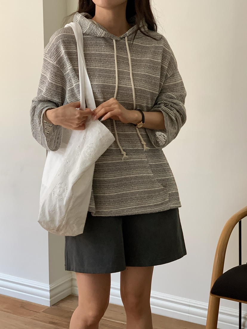 BLEECKER韓國直郵實拍女裝新款休閑推薦時尚26春夏衛衣提花BLEECKER衛衣