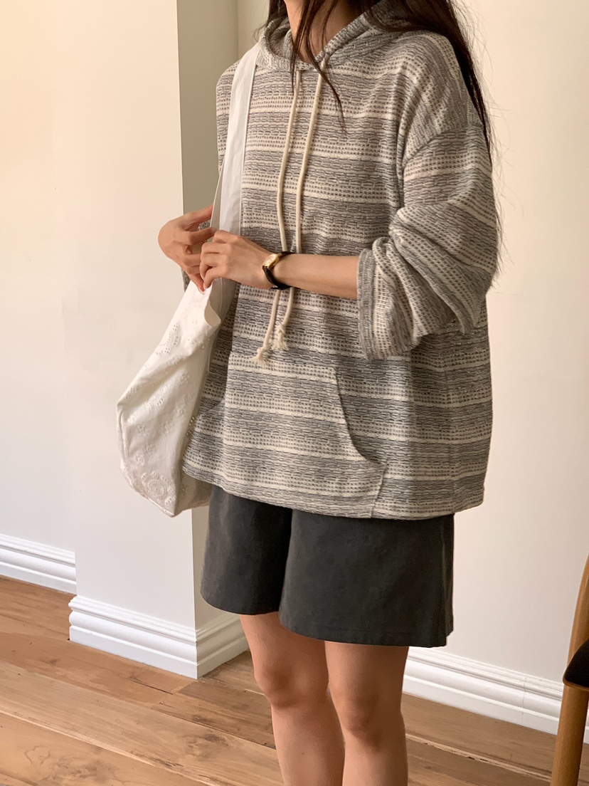 BLEECKER韓國直郵實拍女裝新款休閑推薦時尚26春夏衛衣提花BLEECKER衛衣