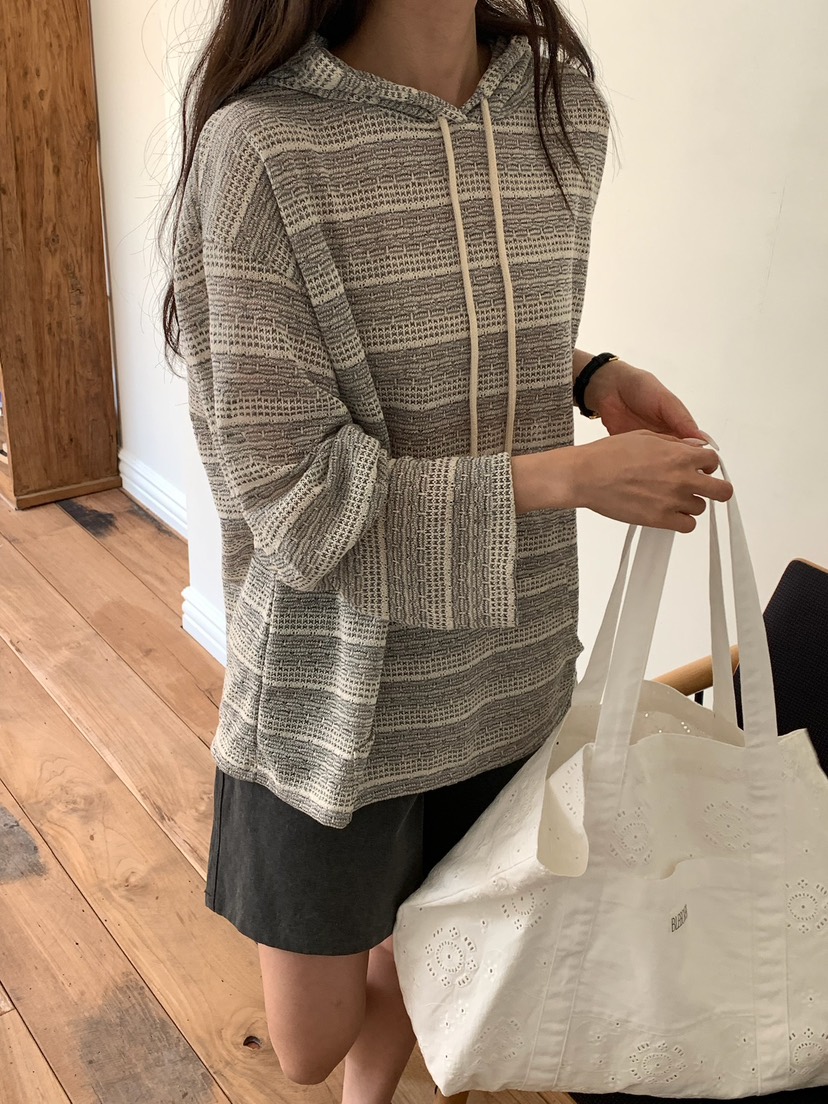 BLEECKER韓國直郵實拍女裝新款休閑推薦時尚26春夏衛衣提花BLEECKER衛衣