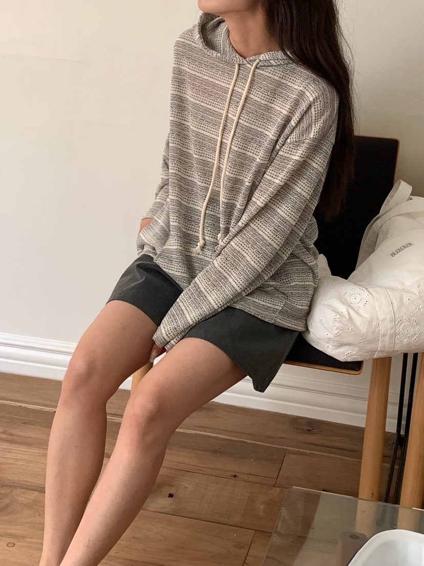 BLEECKER韓國直郵實拍女裝新款休閑推薦時尚26春夏衛衣提花BLEECKER衛衣