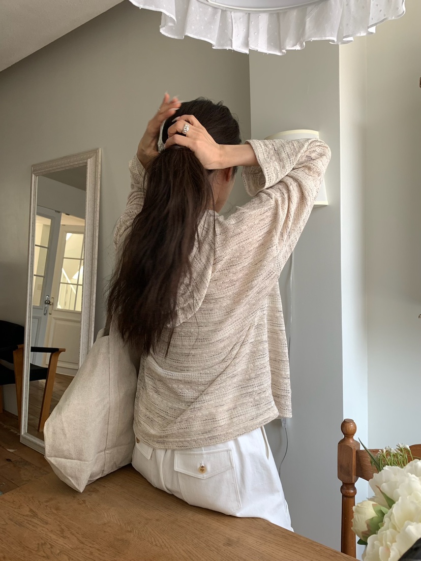 BLEECKER韓國直郵實拍女裝新款休閑推薦時尚26春夏衛衣提花BLEECKER衛衣