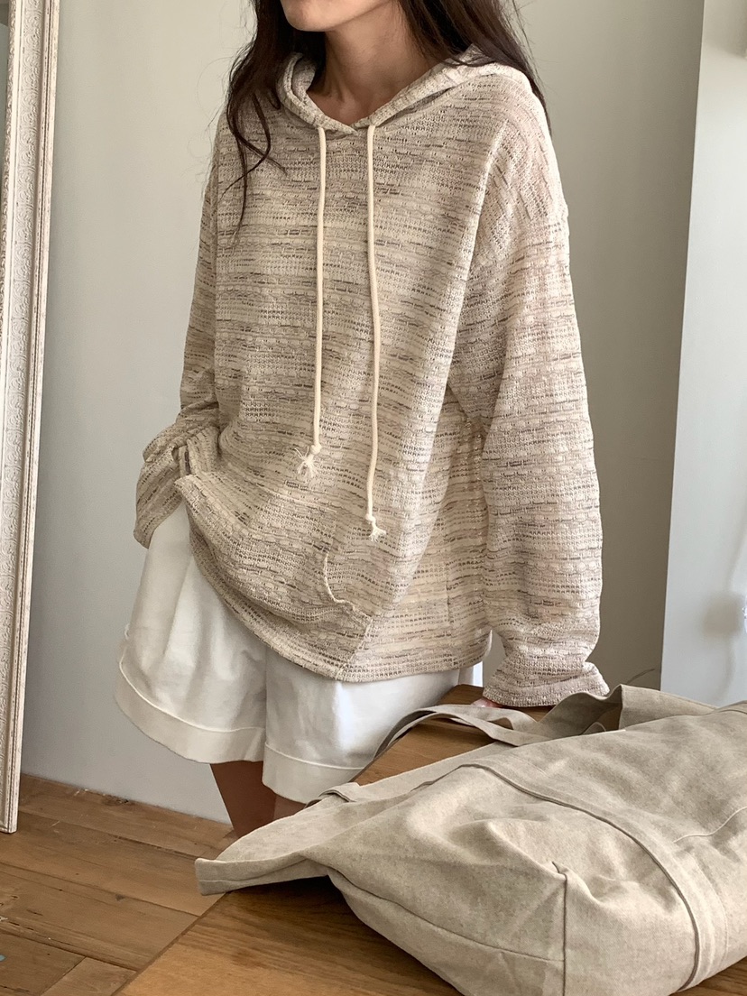 BLEECKER韓國直郵實拍女裝新款休閑推薦時尚26春夏衛衣提花BLEECKER衛衣