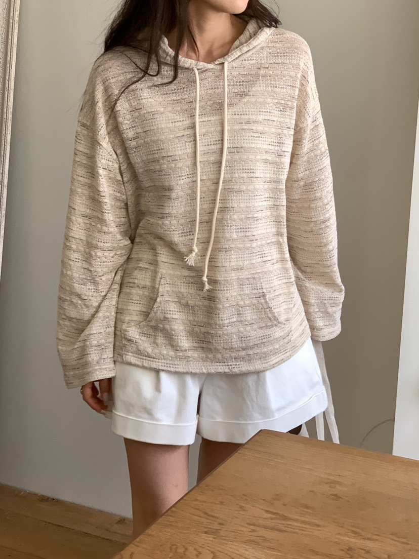 BLEECKER韓國直郵實拍女裝新款休閑推薦時尚26春夏衛衣提花BLEECKER衛衣