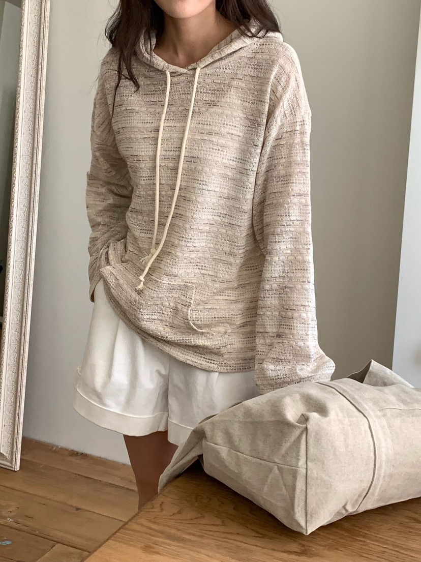 BLEECKER韓國直郵實拍女裝新款休閑推薦時尚26春夏衛衣提花BLEECKER衛衣