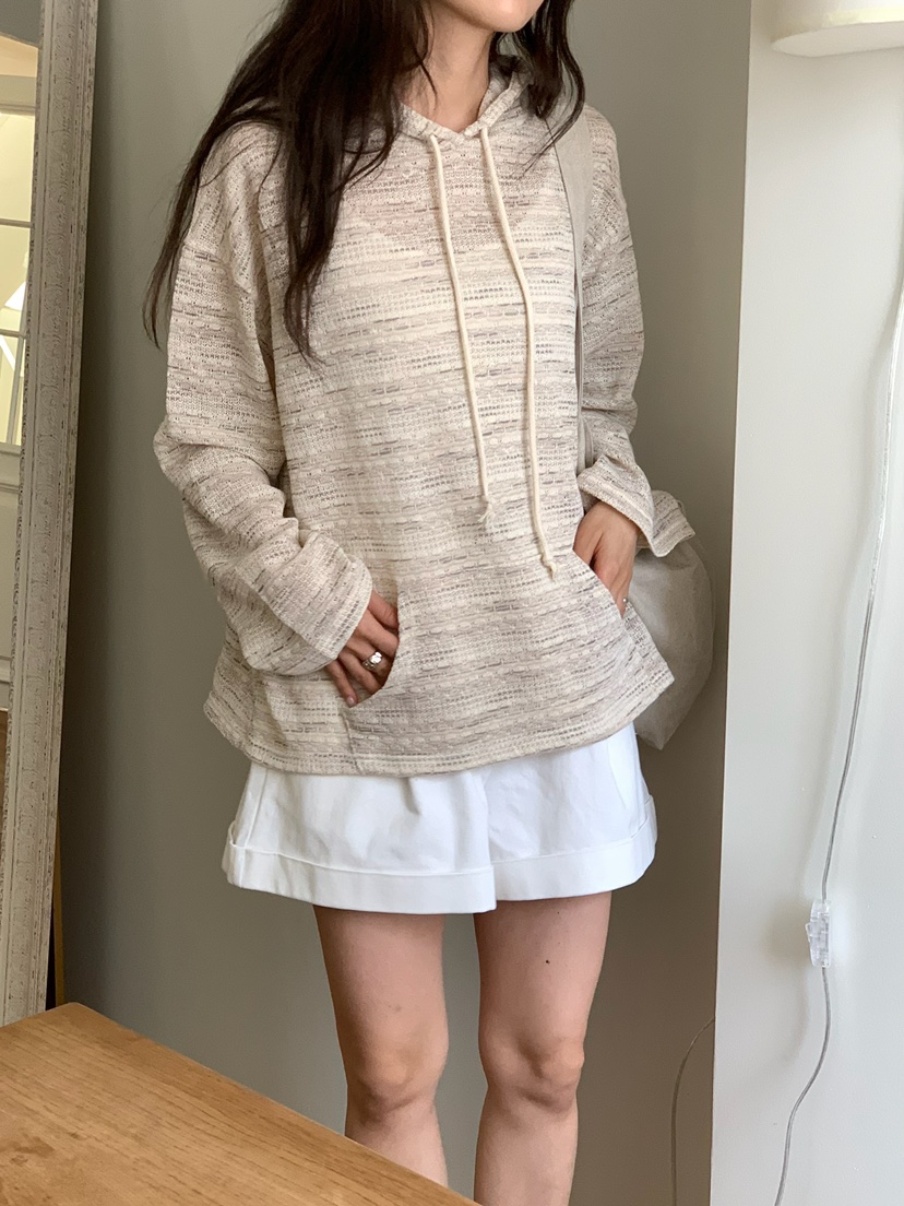 BLEECKER韓國直郵實拍女裝新款休閑推薦時尚26春夏衛衣提花BLEECKER衛衣