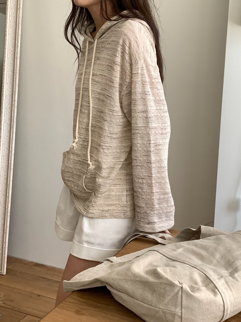 BLEECKER韓國直郵實拍女裝新款休閑推薦時尚26春夏衛衣提花BLEECKER衛衣