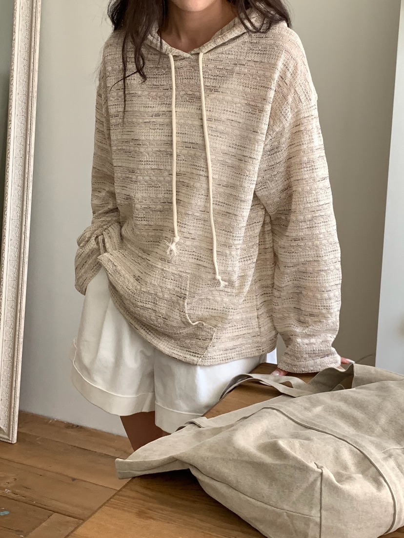 BLEECKER韓國直郵實拍女裝新款休閑推薦時尚26春夏衛衣提花BLEECKER衛衣