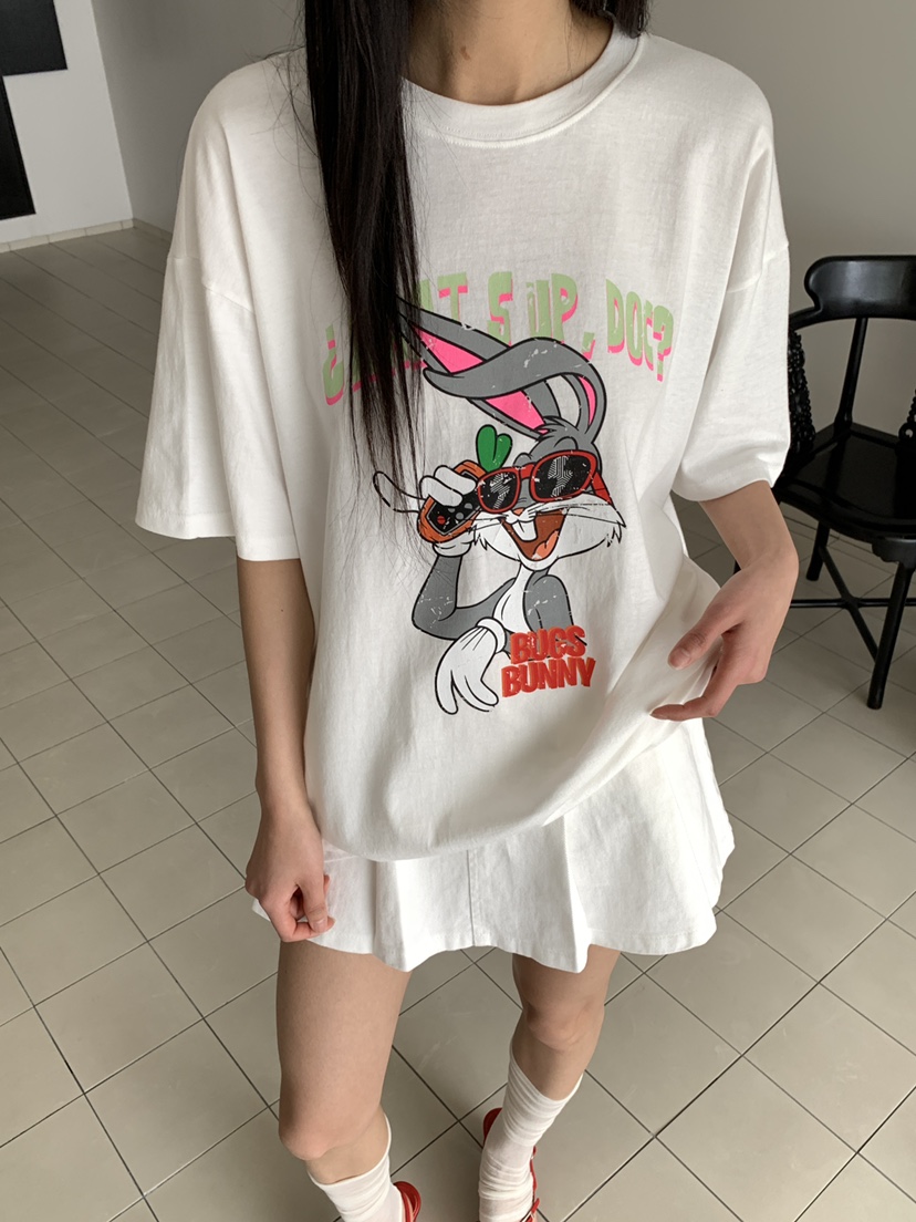 MUSE-P韓國代購女裝新款時尚26春夏職業推薦熱賣T恤兔子MUSE-PT恤