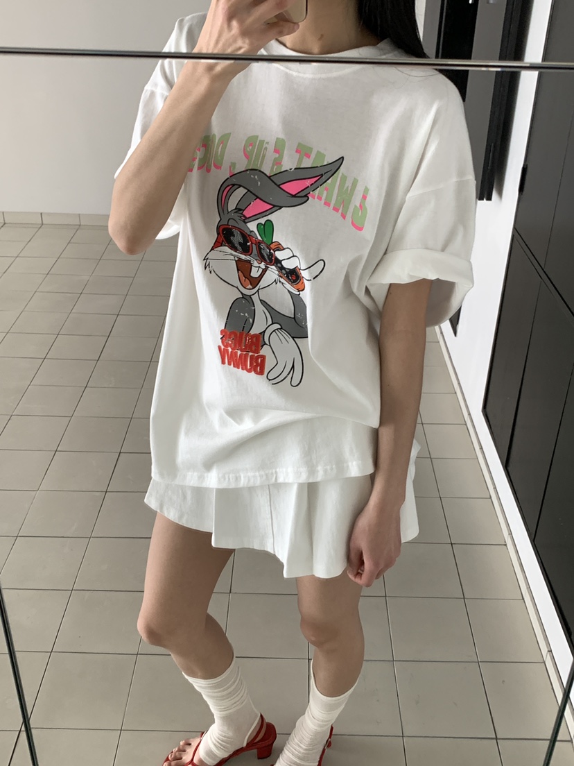 MUSE-P韓國代購女裝新款時尚26春夏職業推薦熱賣T恤兔子MUSE-PT恤