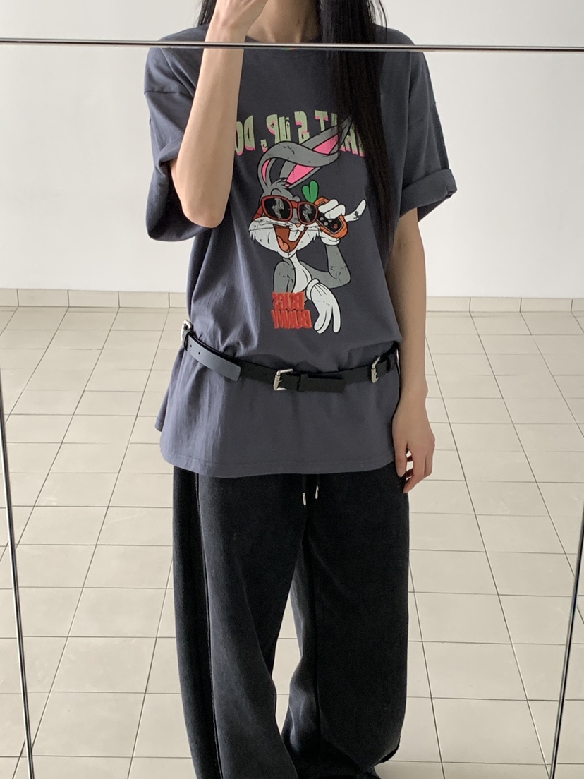 MUSE-P韓國代購女裝新款時尚26春夏職業推薦熱賣T恤兔子MUSE-PT恤