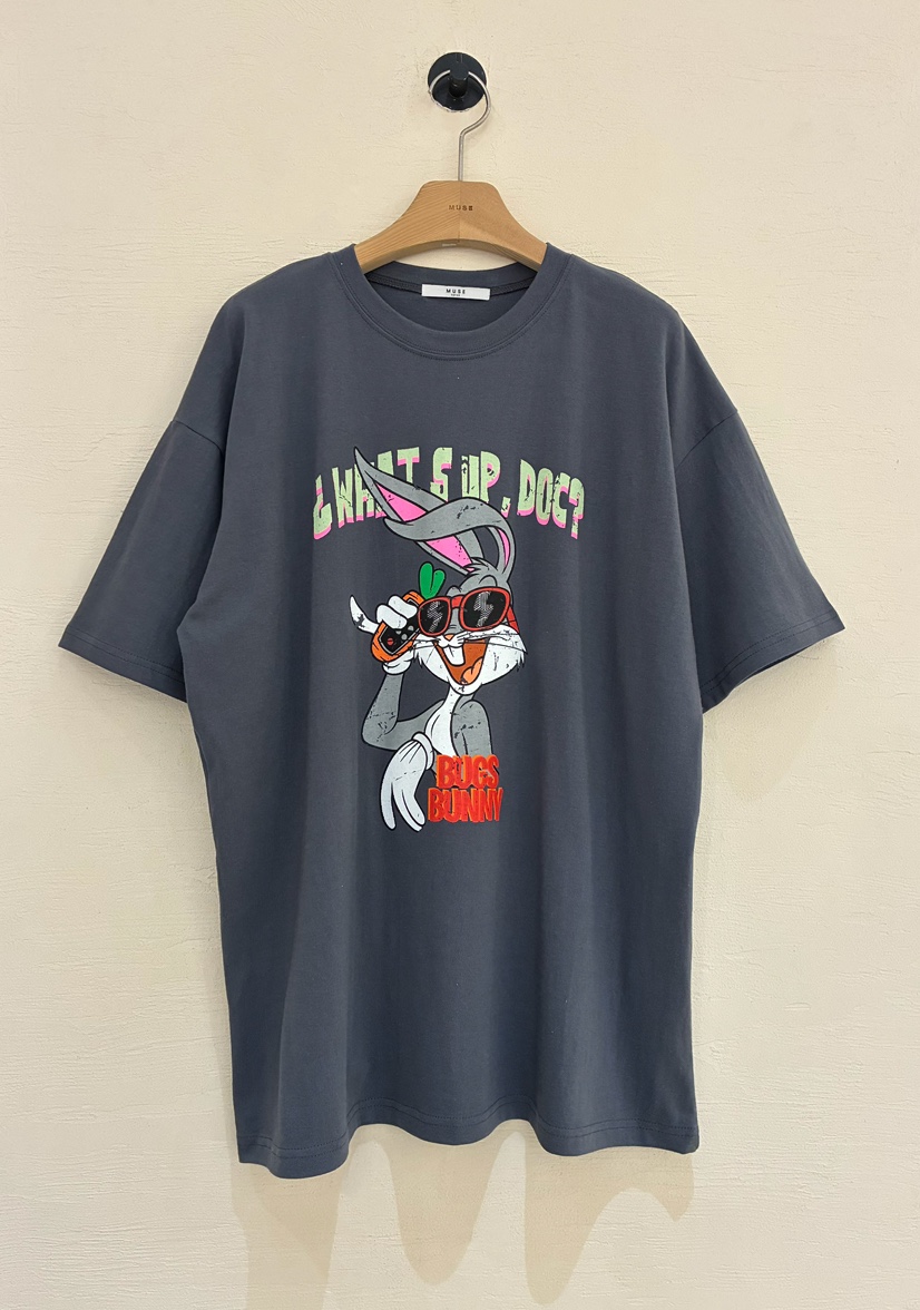 MUSE-P韓國代購女裝新款時尚26春夏職業推薦熱賣T恤兔子MUSE-PT恤圖色3