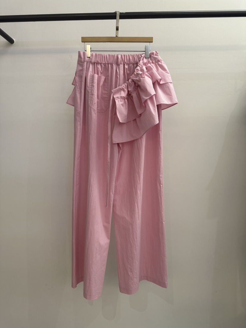 JENNY 1976韓國東大門直郵女士新品時尚職業休閑褲荷葉邊JENNY 1976休閑褲