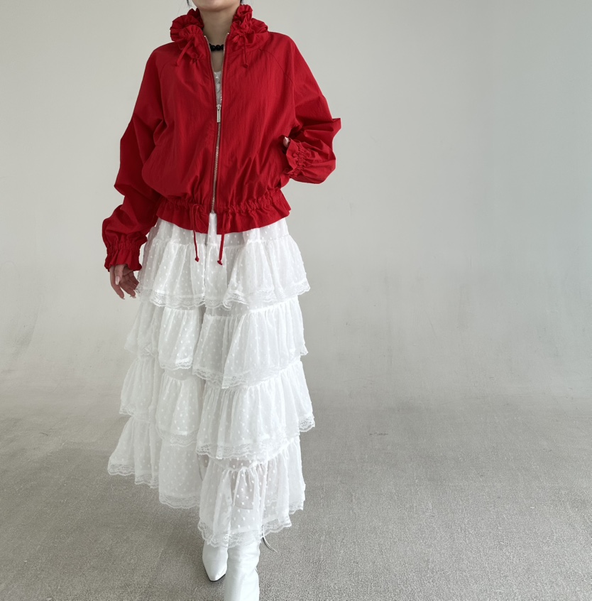 JENNY 1976韓國代購女裝新款休閑人氣推薦時尚夾克荷葉邊JENNY 1976夾克