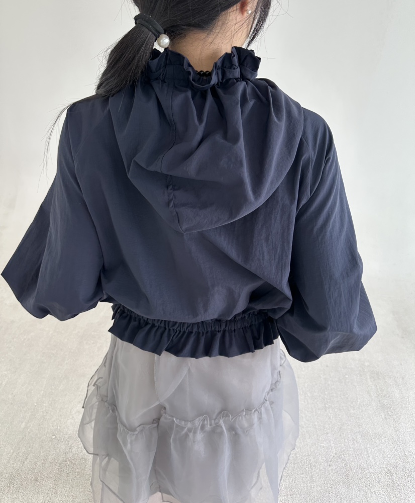 JENNY 1976韓國代購女裝新款休閑人氣推薦時尚夾克荷葉邊JENNY 1976夾克