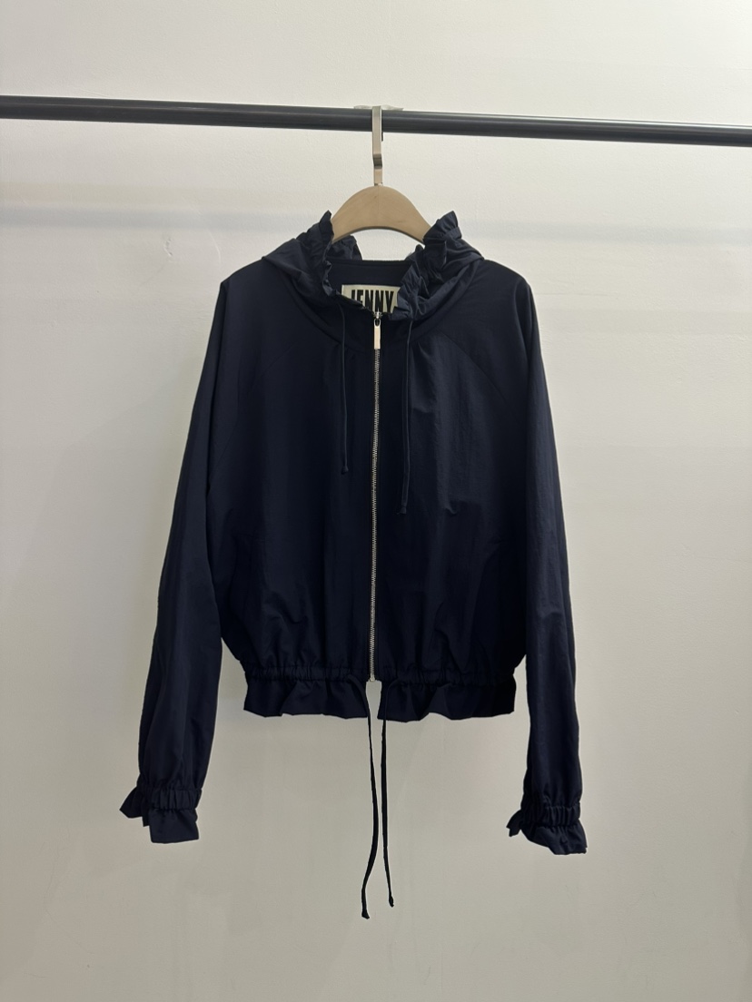 JENNY 1976韓國代購女裝新款休閑人氣推薦時尚夾克荷葉邊JENNY 1976夾克圖色2