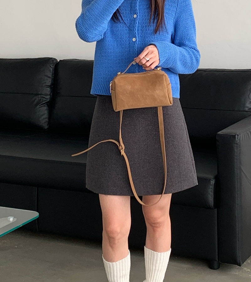 POSH BLUE韓國直郵實拍女裝新款熱賣推薦單肩斜跨包麂皮POSH BLUE單肩/斜跨包