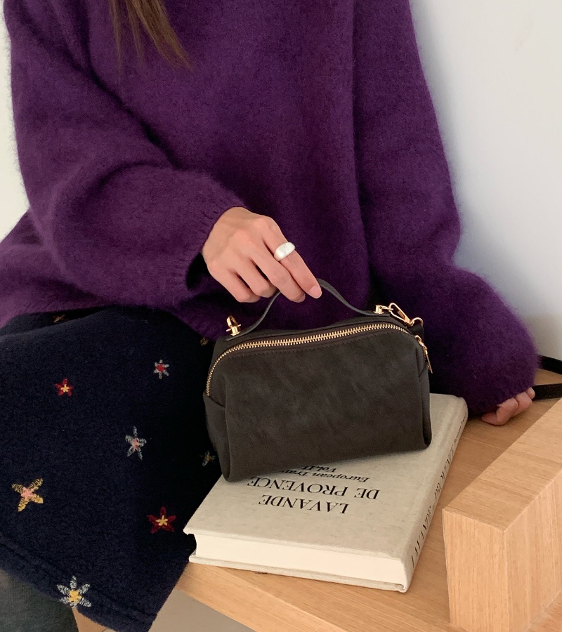 POSH BLUE韓國直郵實拍女裝新款熱賣推薦單肩斜跨包麂皮POSH BLUE單肩/斜跨包