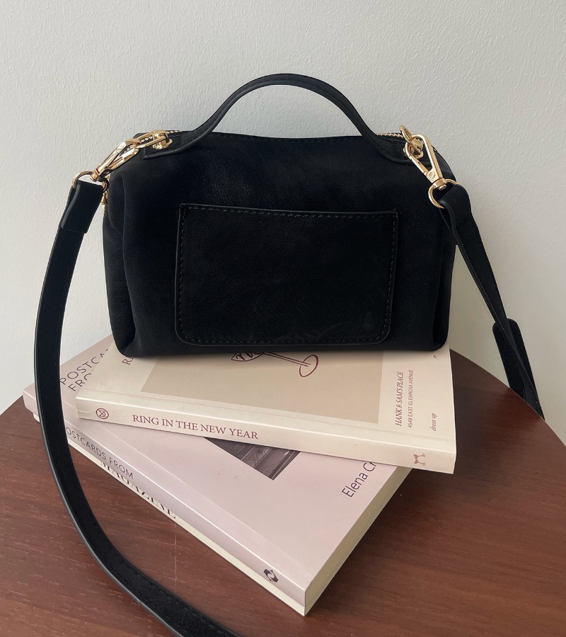 POSH BLUE韓國直郵實拍女裝新款熱賣推薦單肩斜跨包麂皮POSH BLUE單肩/斜跨包圖色3黑色