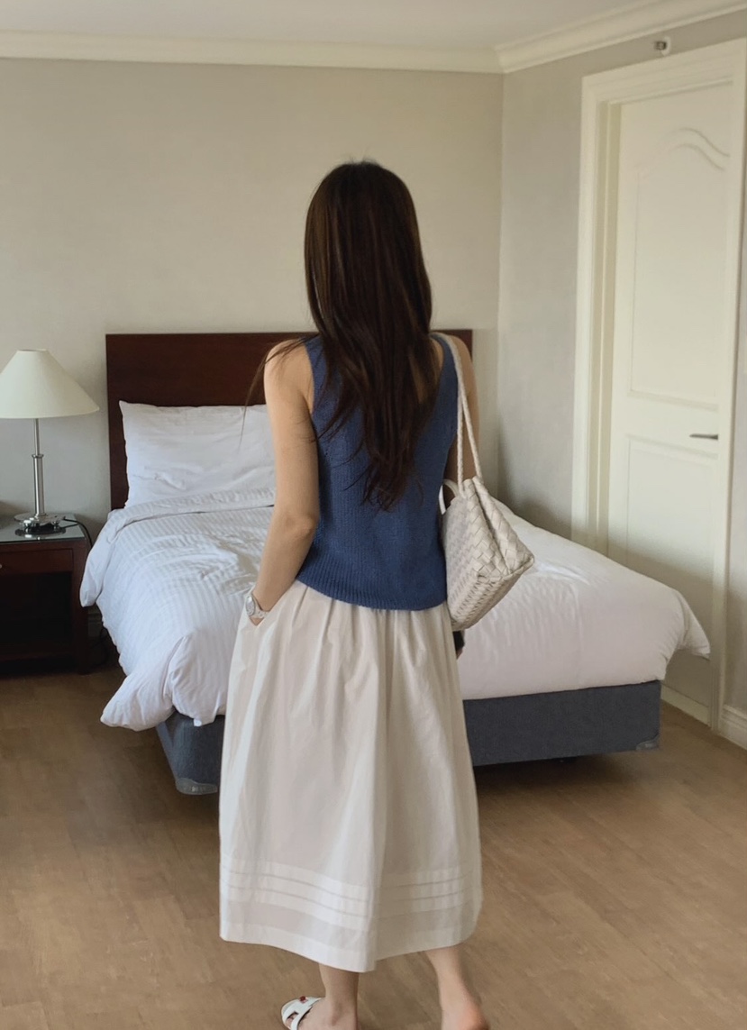 LA CREME韓國東大門直郵女裝新款職業熱賣吊帶背心亞麻雙面LA CREME吊帶/背心