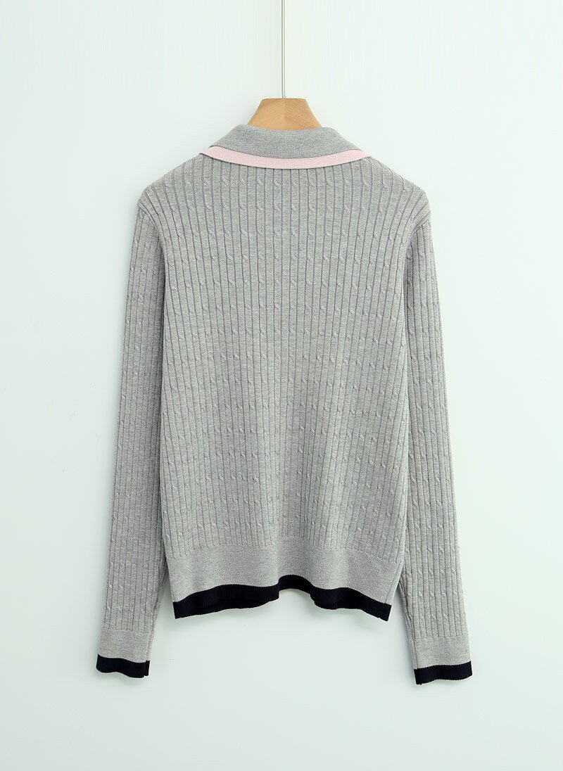 I BLLE韓國直郵實拍女裝新品26春夏推薦職業時尚休閑針織衫I BLLE針織衫