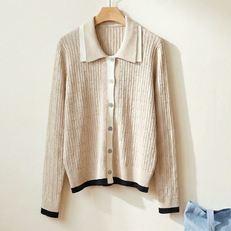 I BLLE韓國直郵實拍女裝新品26春夏推薦職業時尚休閑針織衫I BLLE針織衫