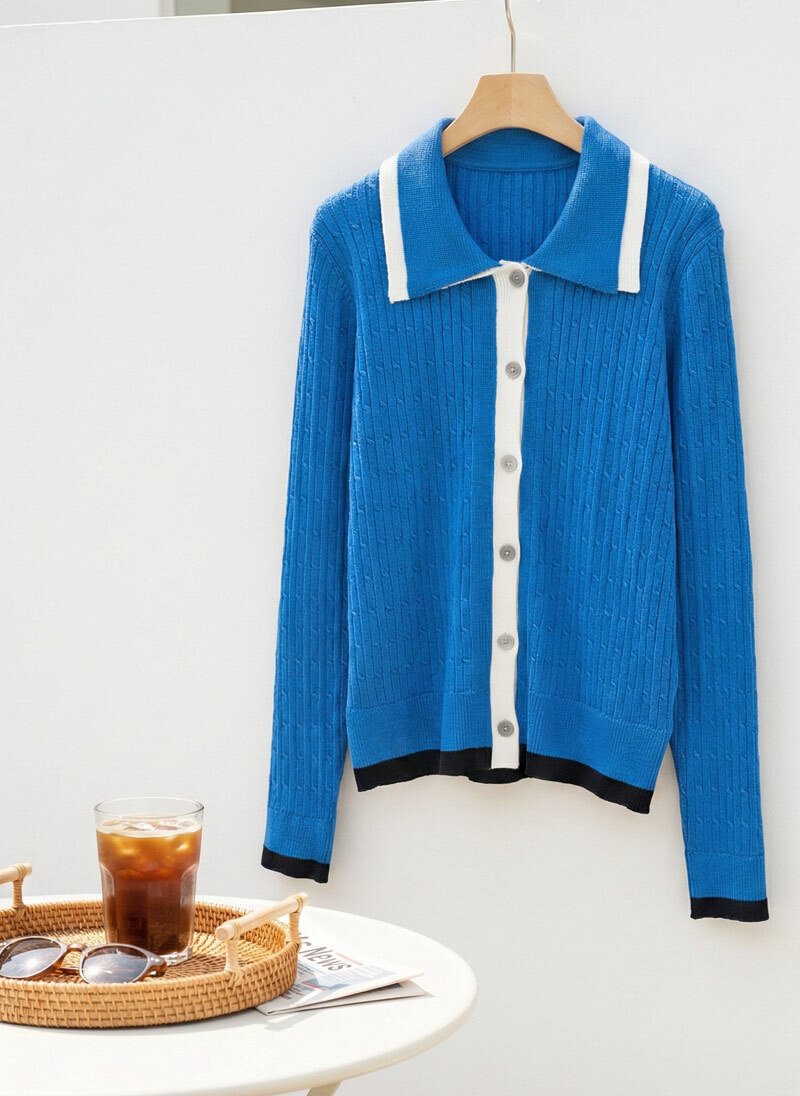 I BLLE韓國直郵實拍女裝新品26春夏推薦職業時尚休閑針織衫I BLLE針織衫