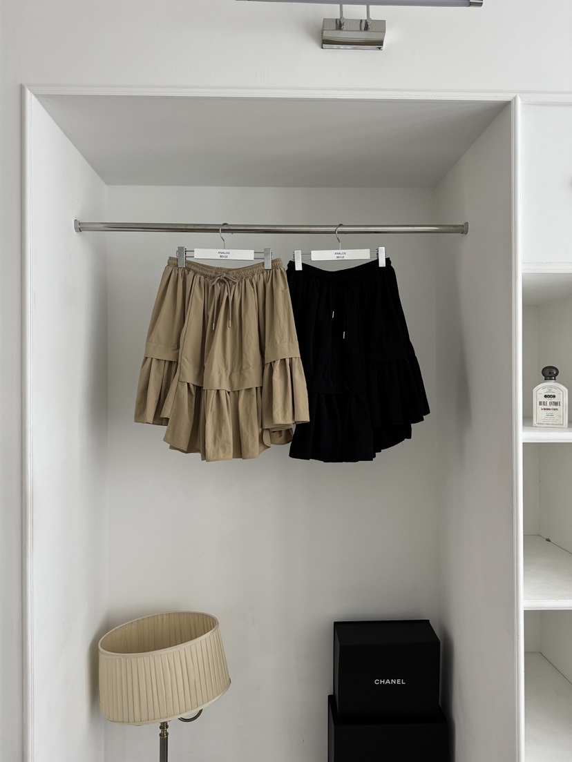 ANGLOG BEIGE韓國直郵實拍女士新品休閑半身裙中短裙尼龍ANGLOG BEIGE半身裙/中短裙