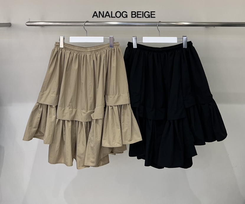 ANGLOG BEIGE韓國直郵實拍女士新品休閑半身裙中短裙尼龍ANGLOG BEIGE半身裙/中短裙