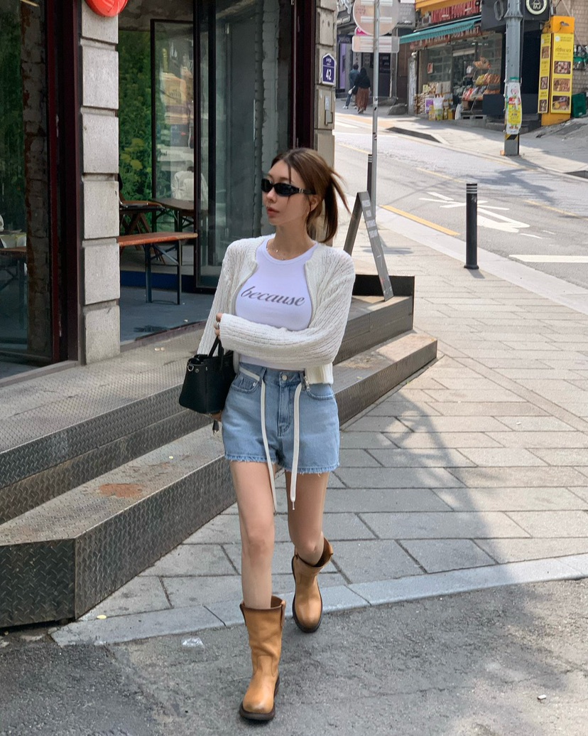 REVE CITE-L韓國東大門代購女士新款26春夏時尚短褲含腰繩REVE CITE-L短褲