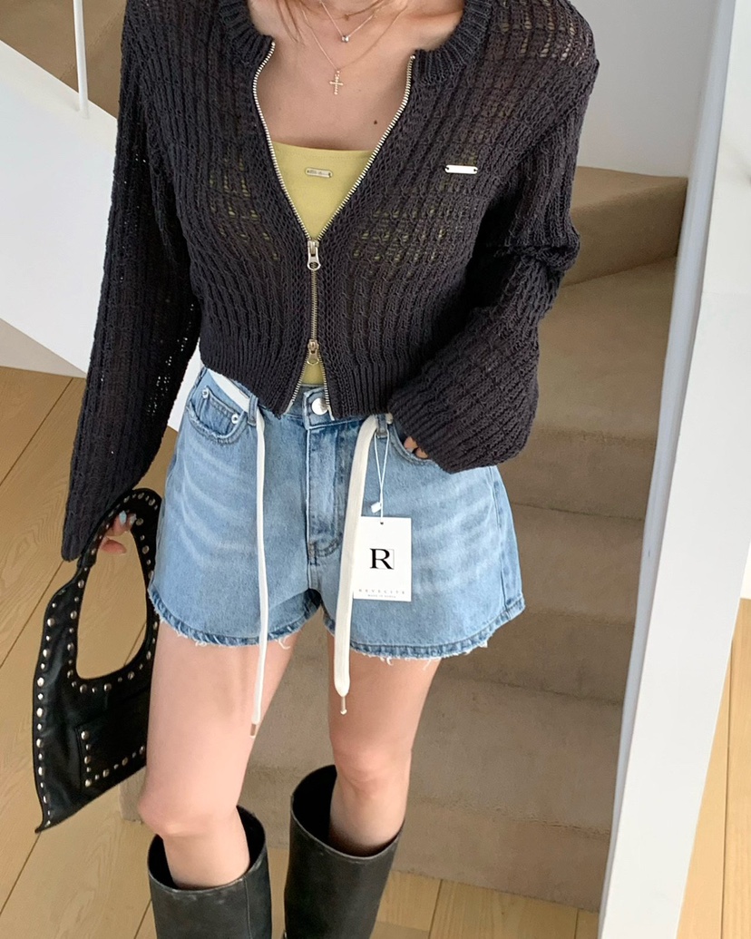 REVE CITE-L韓國東大門代購女士新款26春夏時尚短褲含腰繩REVE CITE-L短褲